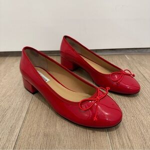 Red Patent Leather Ballet Flats